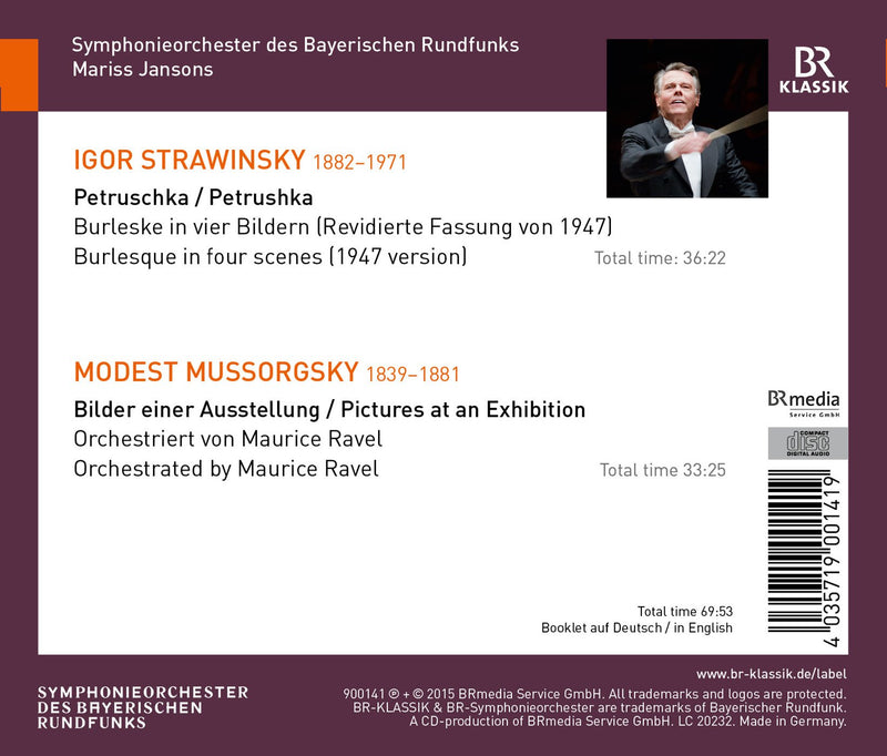 Stravinsky: Petruschka; Mussorgsky: Pictures at an Exhibition / Jansons, BRSO