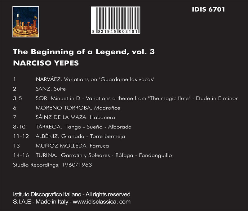 The Beginning of a Legend, Vol. 3: Narciso Yepes