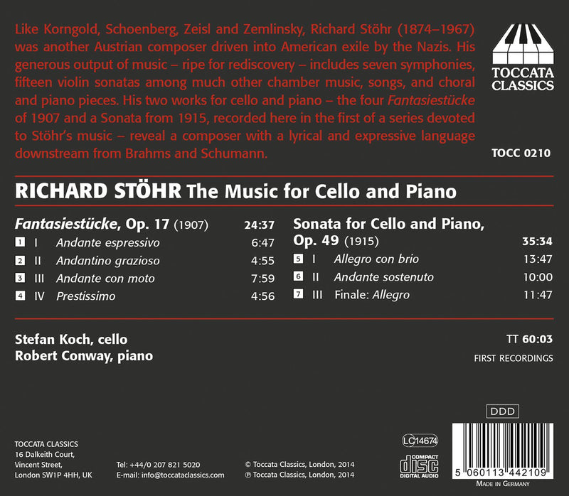 Stöhr: Chamber Music, Vol. 1