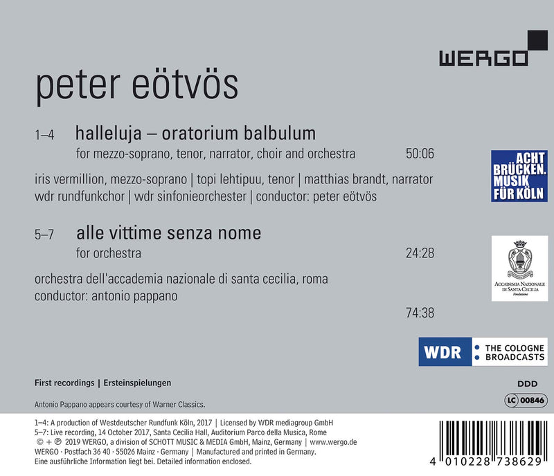 Eotvos: Halleluja & Alle vittime senza nome / Various