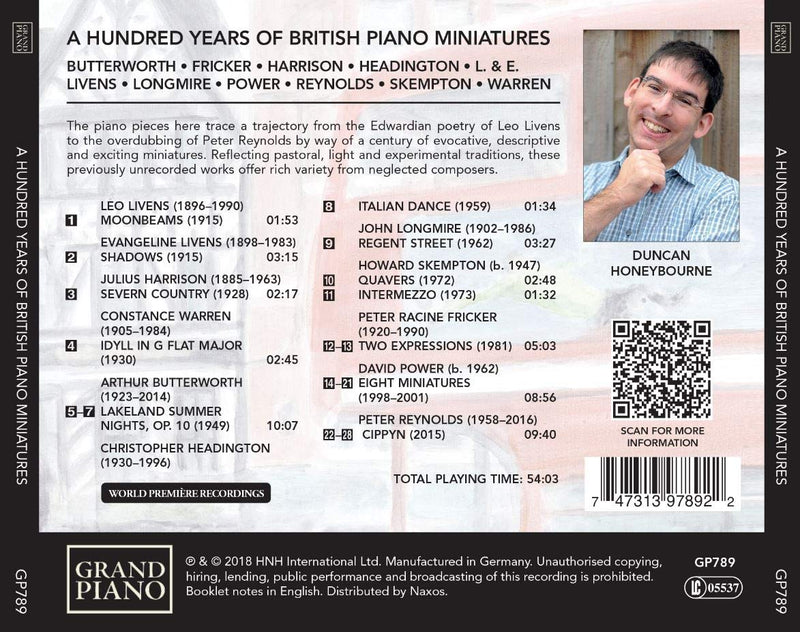 A Hundred Years of British Piano Miniatures