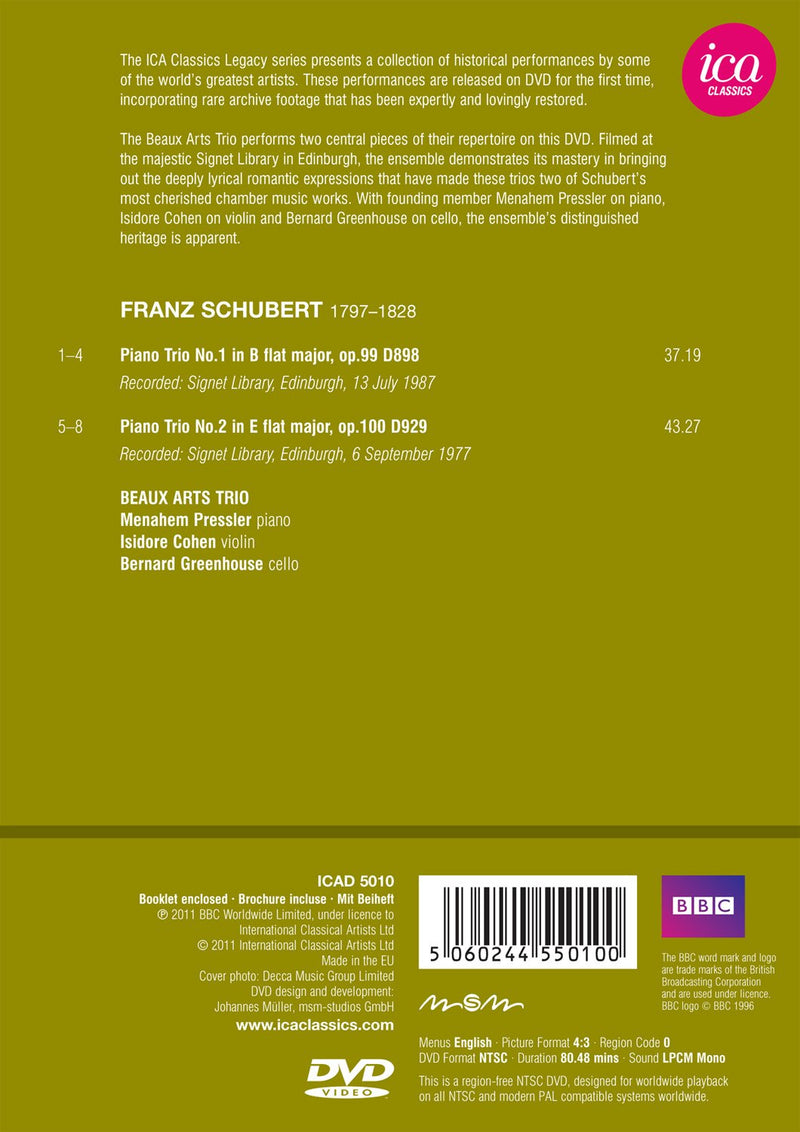 Schubert: Piano Trios / Beaux Arts Trio