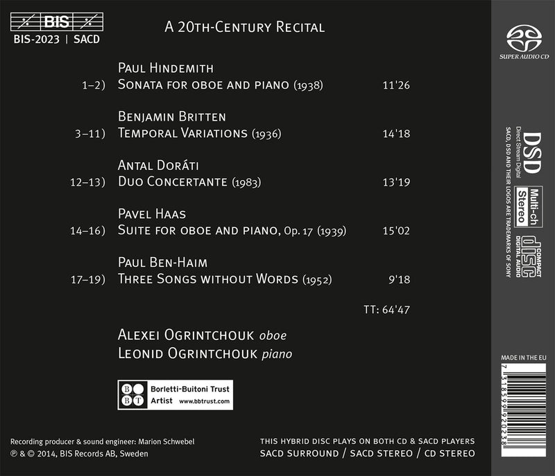 A 20Th-Century Recital