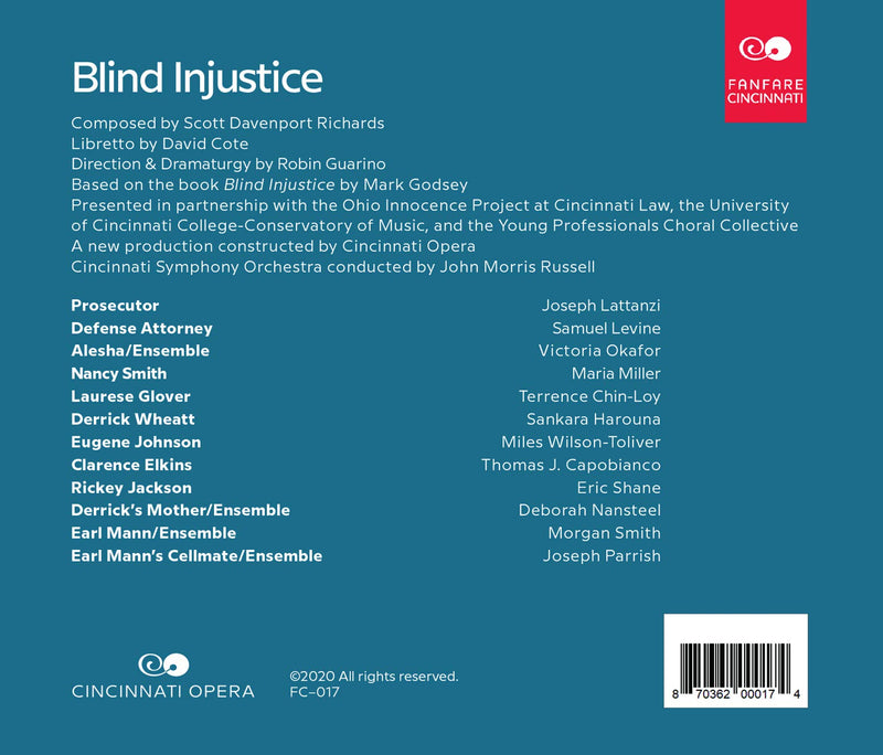 Richards: Blind Injustice / Cincinnati Opera