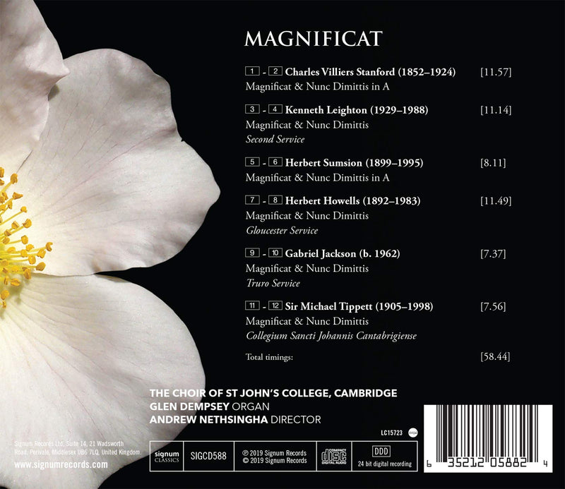 Magnificat / Nethsingha, Choir of St. John's College