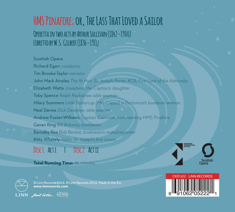Gilbert & Sullivan: H.M.S. Pinafore / Egarr, Scottish Opera