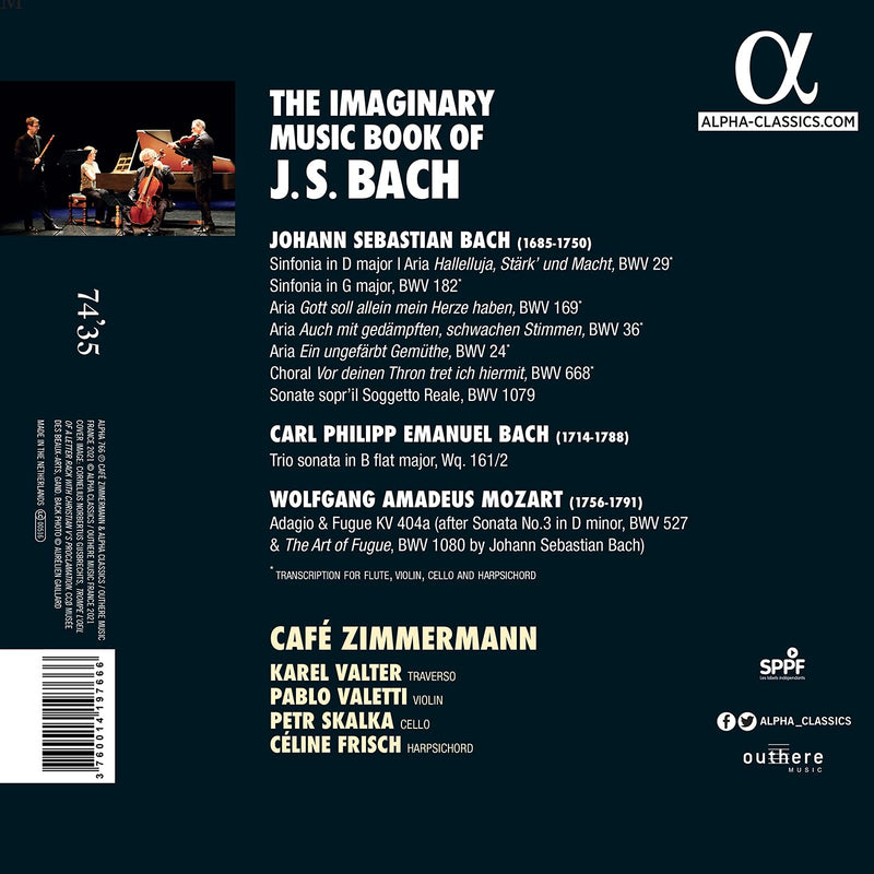 Bach: The Imaginary Music Book . Cafe Zimmermann