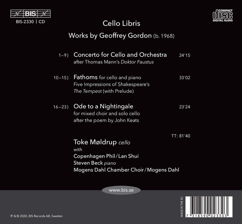 Cello Libris / Moldrup, Copenhagen Philharmonic, Mogens Dahl Chamber Choir