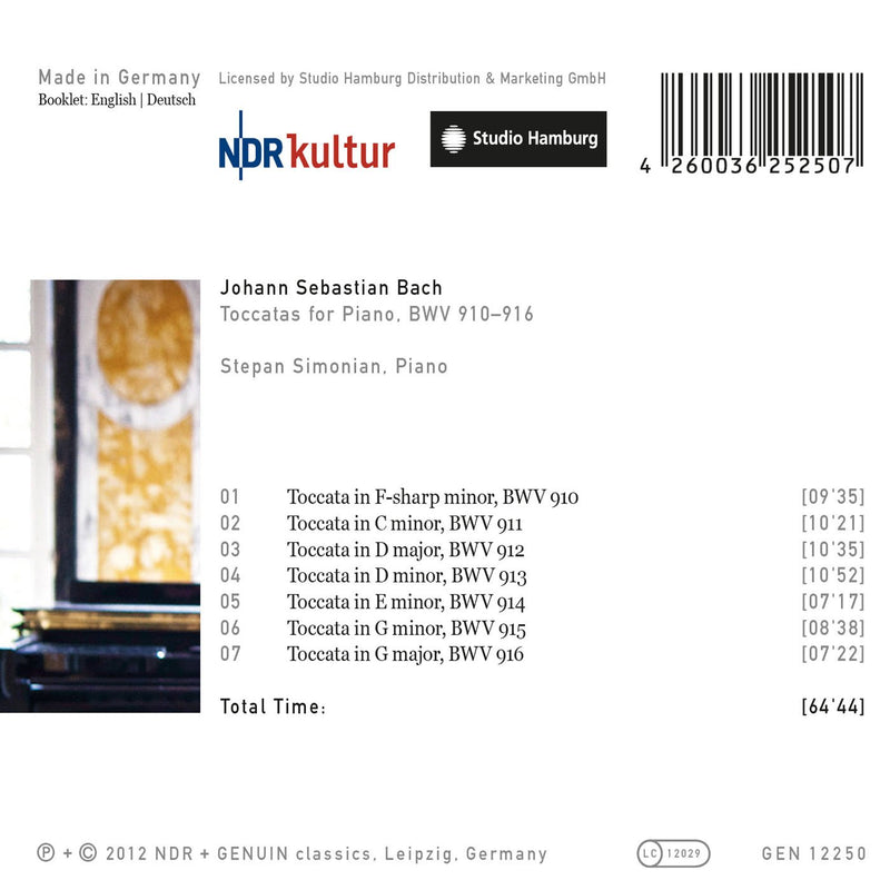 Bach: Toccatas For Piano / Stepan Simonian