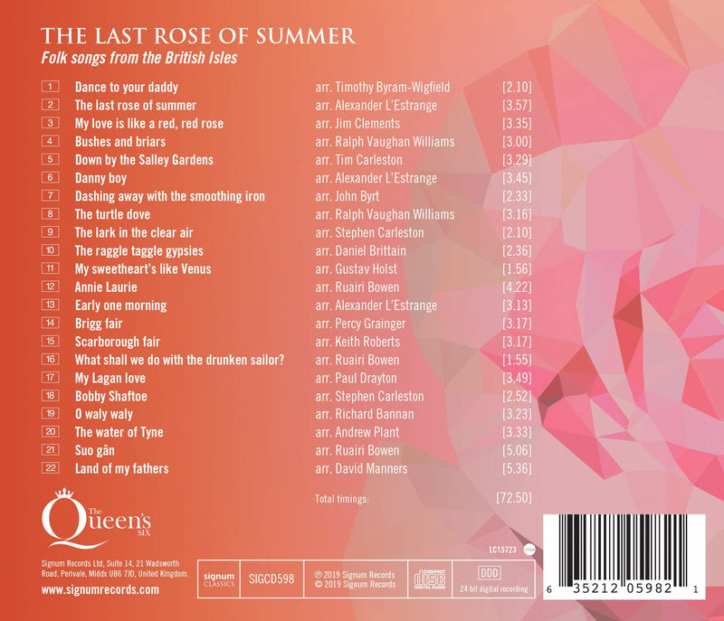 The Last Rose of Summer / The Queen's Six