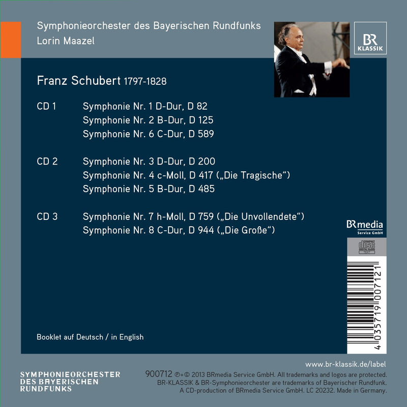 Schubert: The Symphonies / Maazel, Bavarian Radio