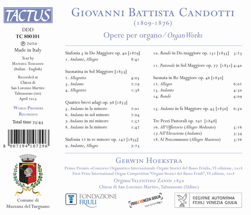 Candotti: Organ Works