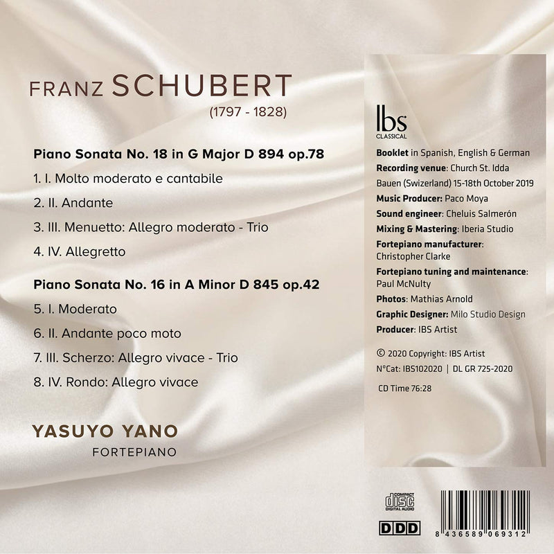Schubert: Piano Sonatas, Vol. 1 / Yasuyo Yano
