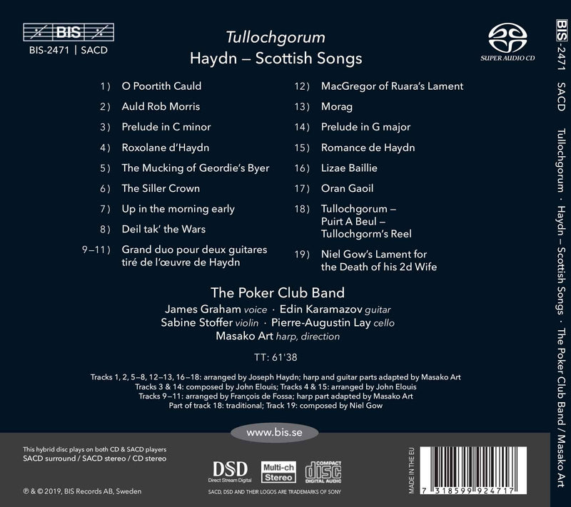 Tullochgorum: Haydn - Scottish Songs / Art, The Poker Club Band