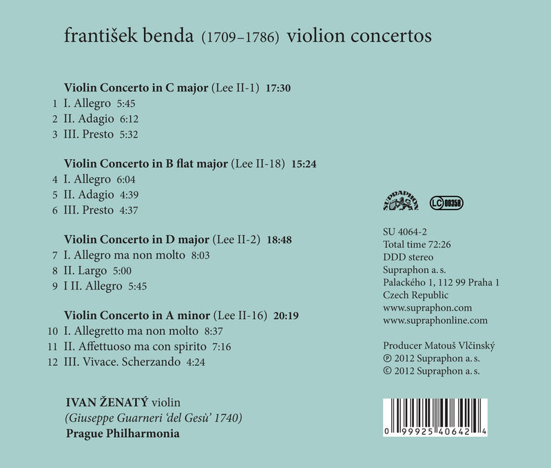 Benda: Violin Concertos