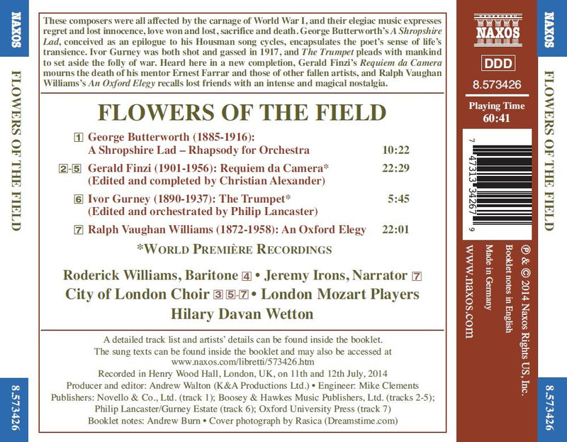 Flowers of the Field / Wetton, London Mozart Players