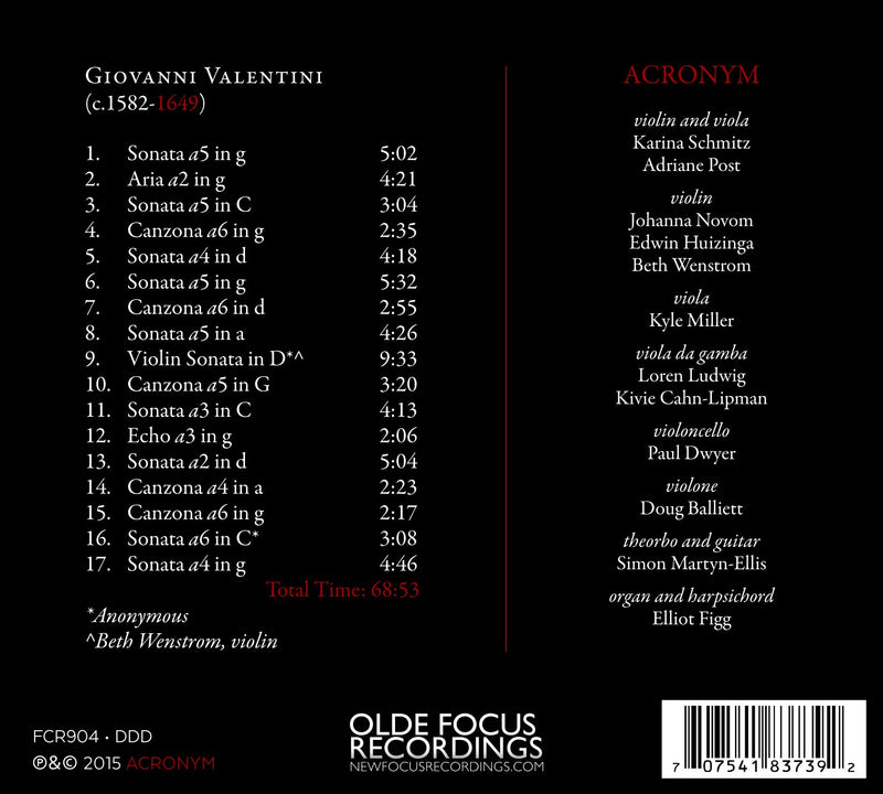 Oddities & Trifles: The Very Peculiar Instrumental Music Of Giovanni Valentini