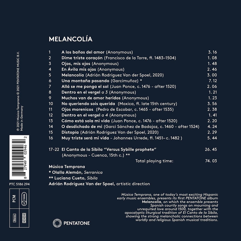 Melancolía / Música Temprana