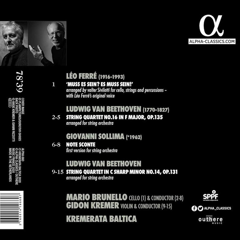 Searching For Ludwig / Kremerata Baltica, Mario Brunello, Gidon Kremer