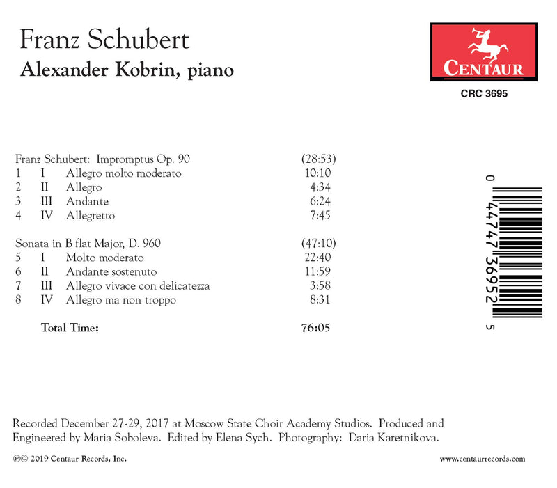 Franz Schubert: Impromptus Op. 90 - Sonata in B flat Major,
