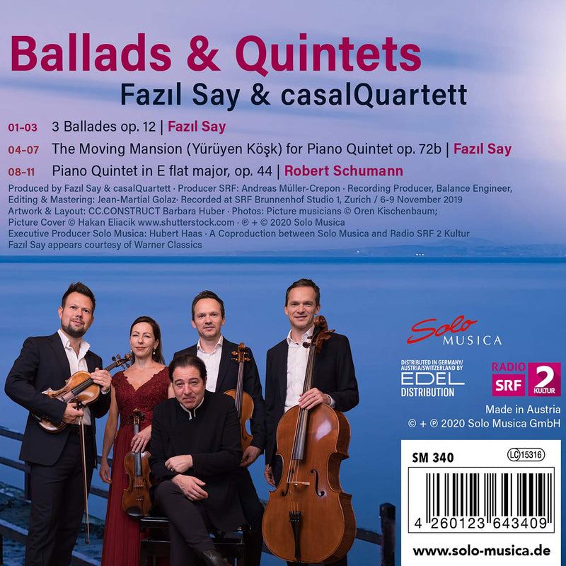 Ballads & Quintets / Fazil Say, Casal Quartet