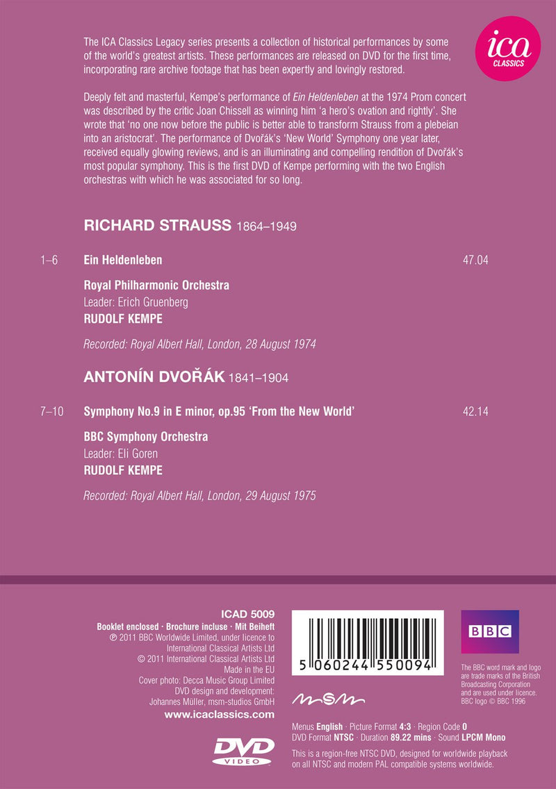Rudolf Kempe Conducts Dvorak & Strauss