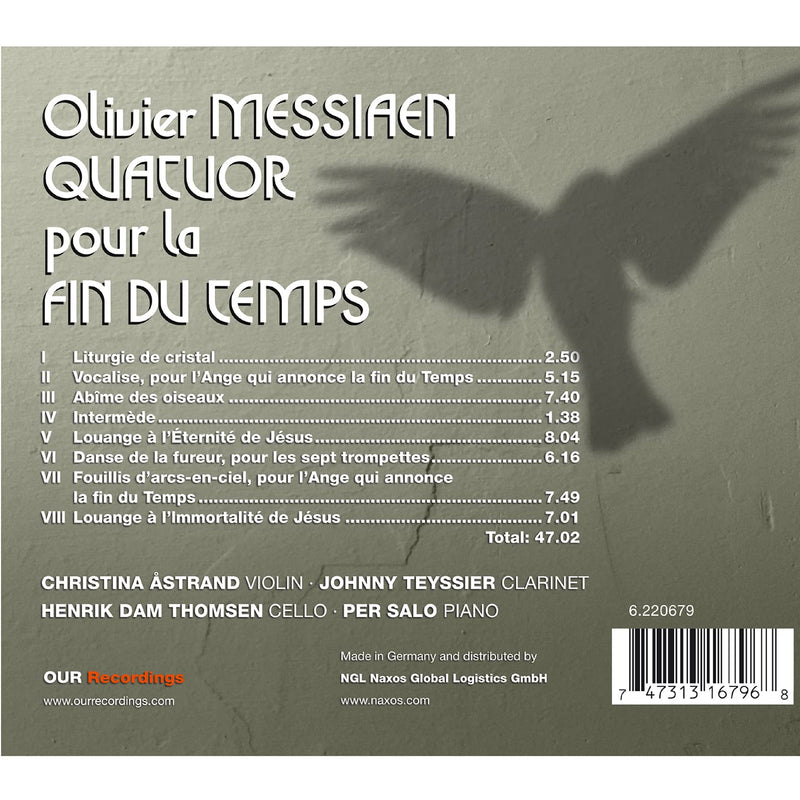 Messiaen: Quatour pour la fin du Temps