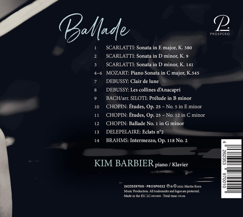 Bach, Brahms, Chopin, Debussy, Mozart & Scarlatti: Piano Recital