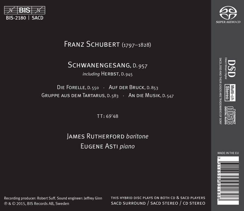 Schubert: Schwanengesang  / Rutherford, Asti
