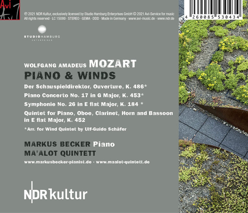 Mozart: Piano & Winds / Becker, Ma'alot Quintet