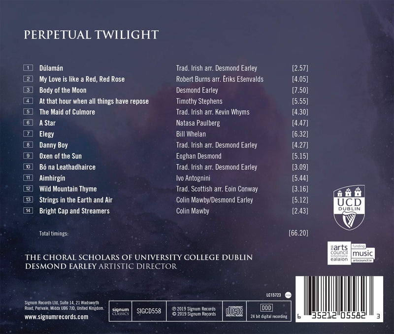 Perpetual Twilight / Earley, University College Dublin Choral Scholars
