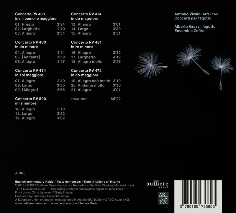 Vivaldi: Concerti Per Fagotto