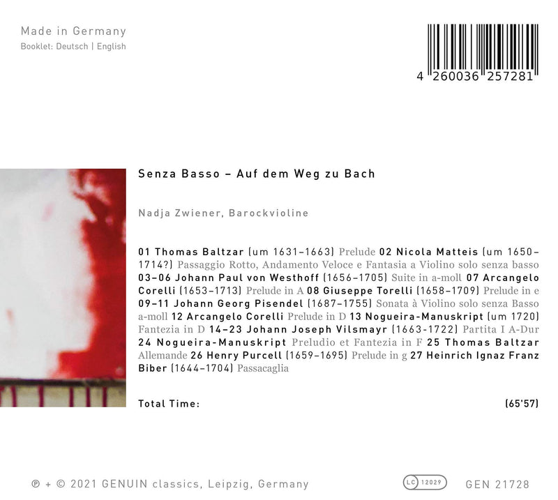 Senza Basso - Auf dem Weg zu Bach / Nadja Zwiener