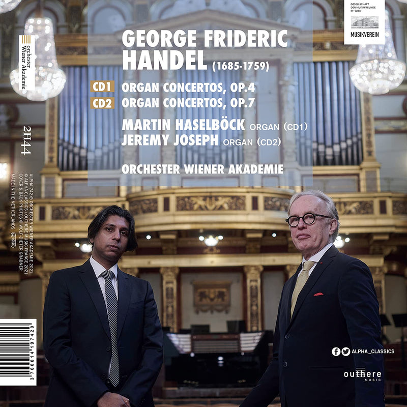 Handel: Organ Concertos, Opp. 4 & 7 / Haselböck, Orchester Wiener Akademie