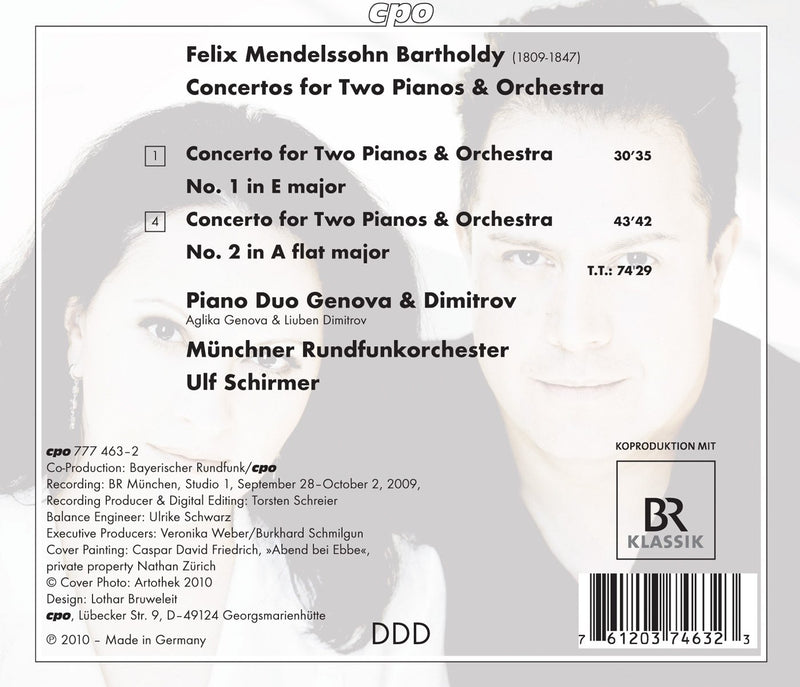 Mendelssohn: Concertos For Two Pianos Nos. 1 & 2