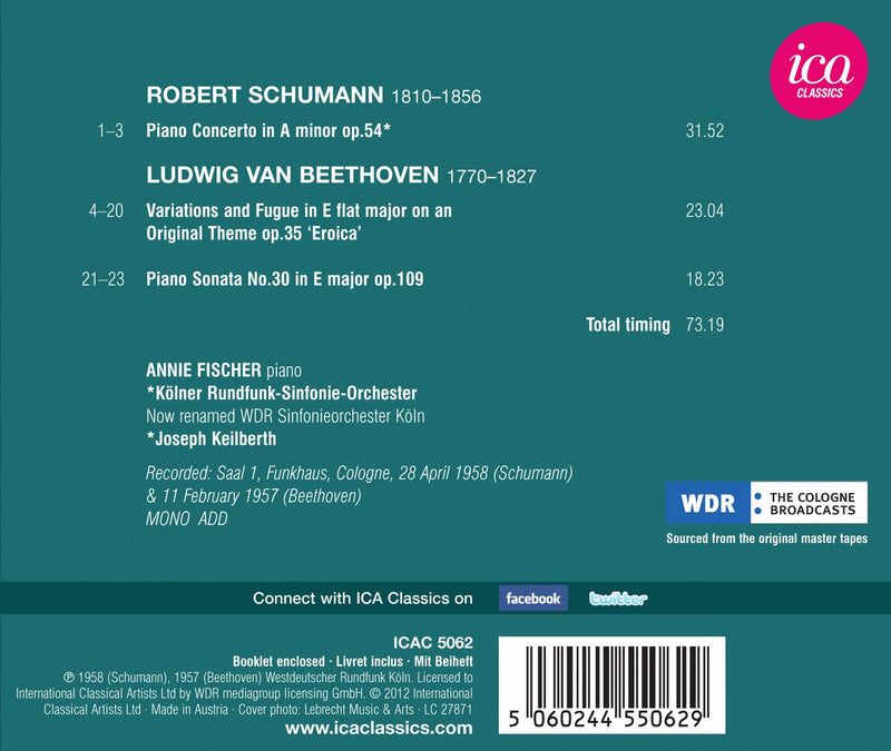 Schumann: Piano Concerto in A Minor - Beethoven: Eroica Vari