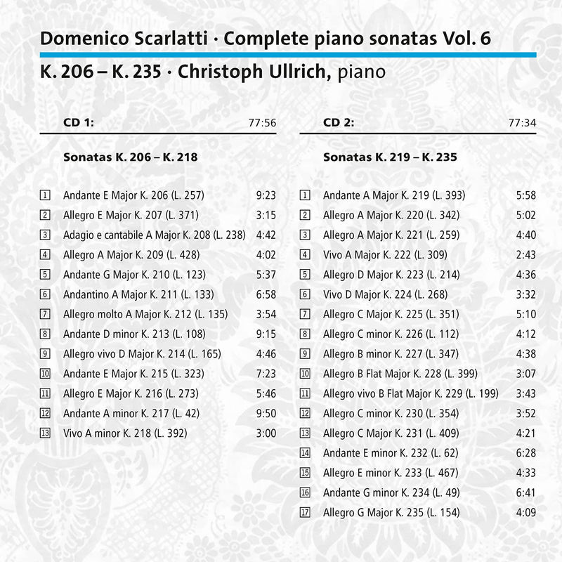 Scarlatti: Complete Piano Sonatas, Vol. 6