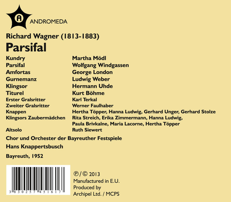 Wagner: Parsifal / Knappertsbusch, Modl, Windgassen, London