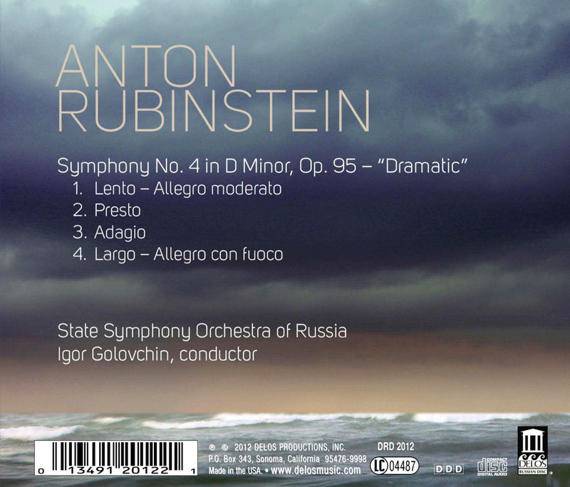 Rubinstein: Symphony No. 4 "Dramatic" / Golovchin, Russian State Symphony Orchestra