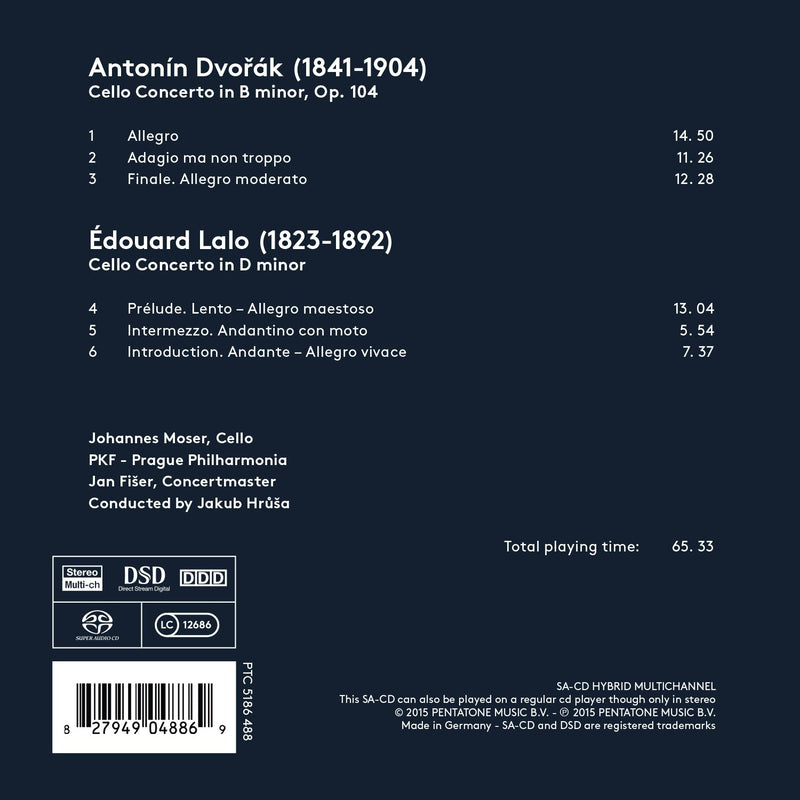 Dvorak, Lalo: Cello Concertos / Moser, Hrusa,  Prague Philharmonia