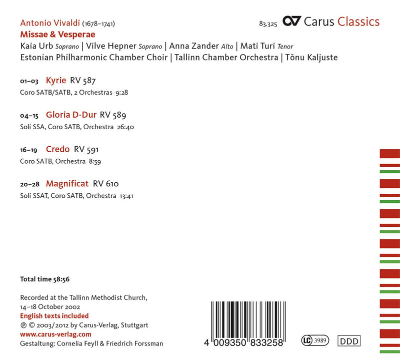 Vivaldi: Kyrie - Gloria in D major - Credo - Magnificat in G