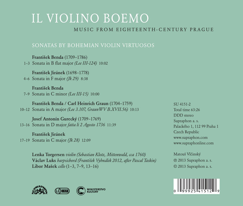 Il Violino Boemo - Benda, Gurecky, Jiranek / Torgersen, Luks, Masek