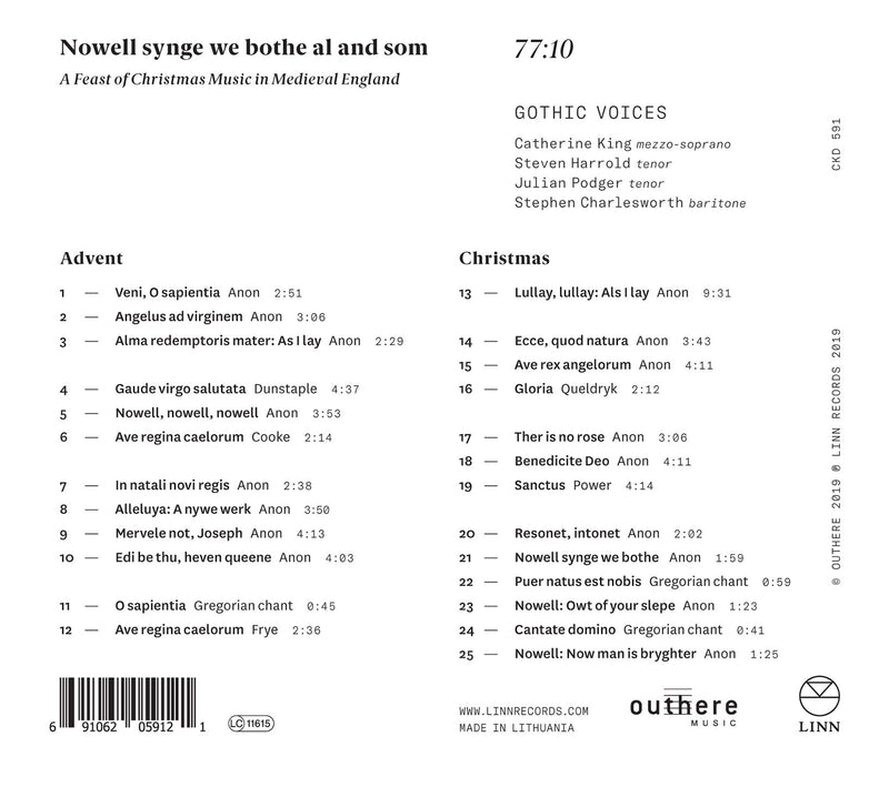 Nowell synge we bothe al and som / Gothic Voices