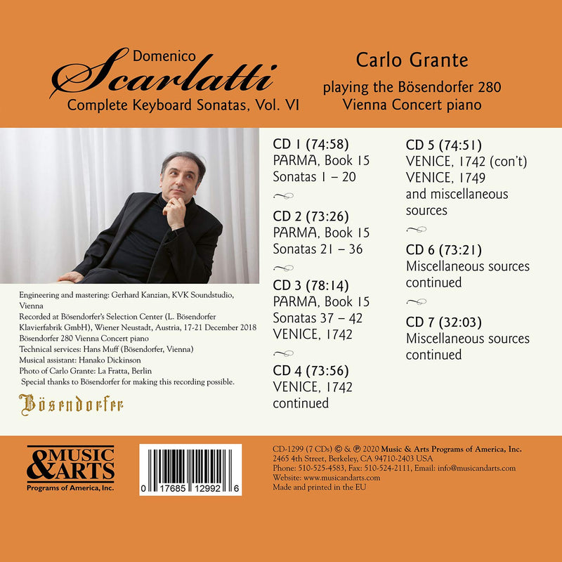 Scarlatti: Complete Keyboard Sonatas, Vol. 6 / Grante