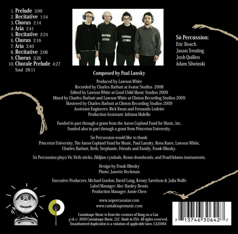 Lansky: Threads / So Percussion