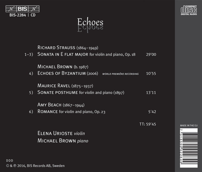 Echoes / Urioste, Brown