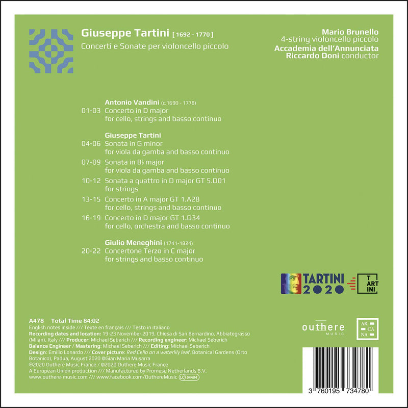 Tartini: Concerti E Sonate / Brunello, Doni, Accademia dell'Annunciata