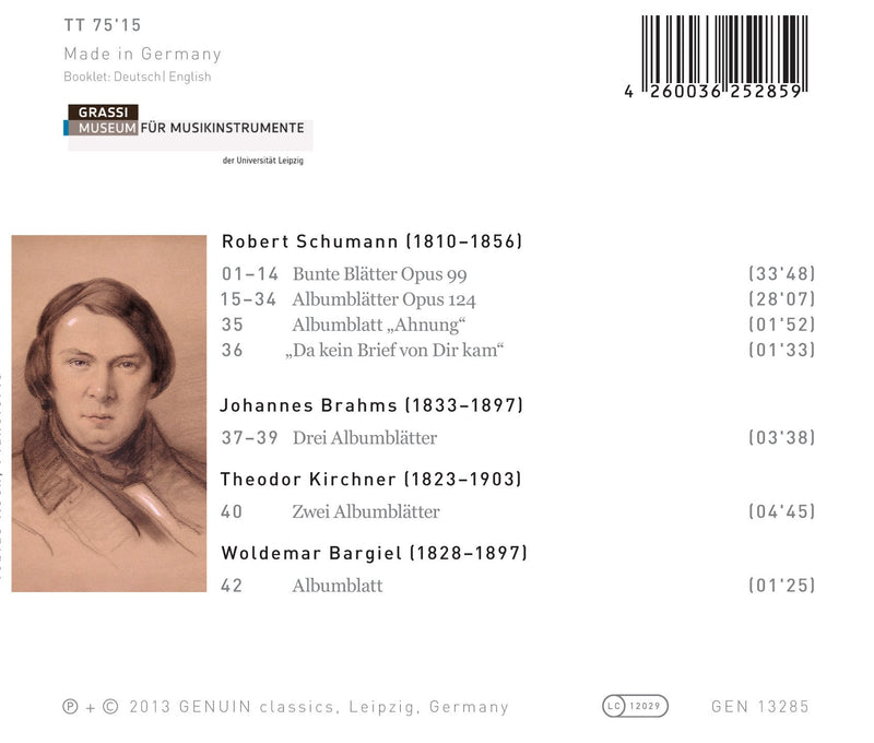 Schumann: Bunte Blatter, Albumblatter; Brahms, Bargiel, Kirchner / Koch