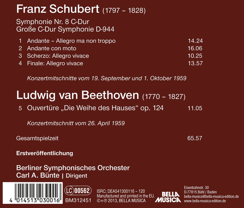 SCHUBERT & BEETHOVEN