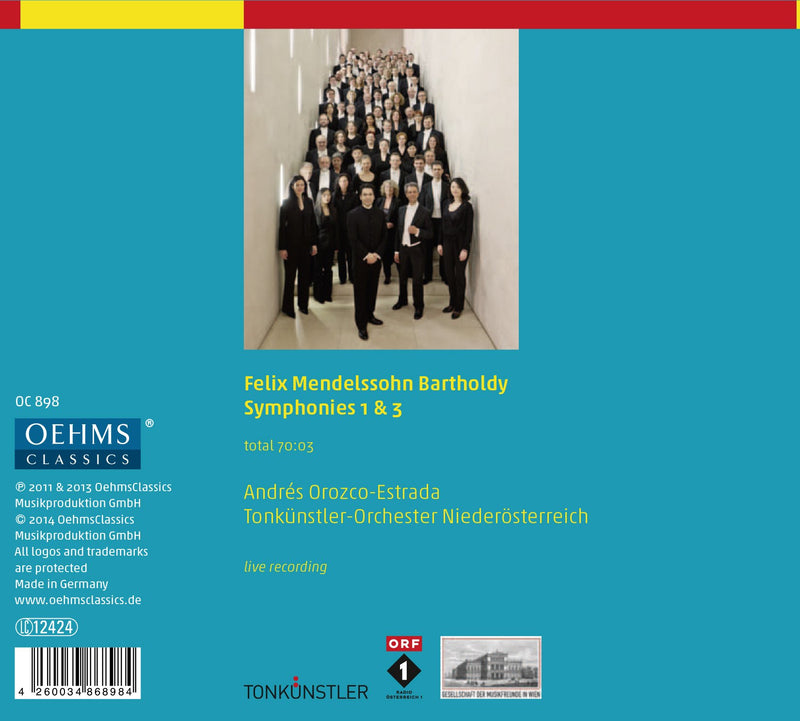 Mendelssohn: Symphonies Nos. 1 & 3